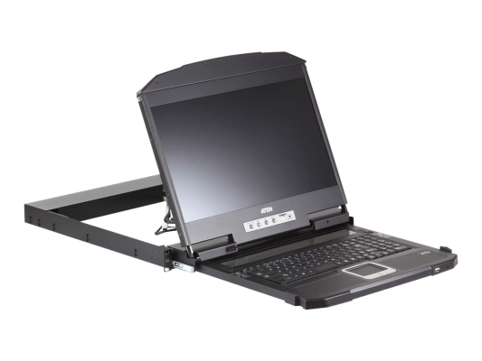 Aten | 1U Ultra Short Depth Dual Rail WideScreen LCD Console (USB / HDMI / DVI / VGA)