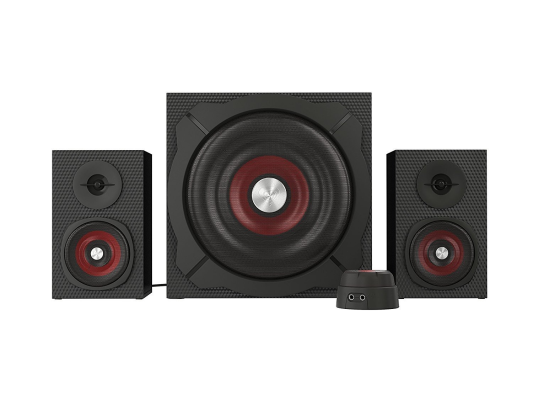 GENESIS Helium 610BT Computer Speakers, Wired, Bluetooth, Black | Genesis | Helium 610BT | Bluetooth | Red / Black | Computer Speakers