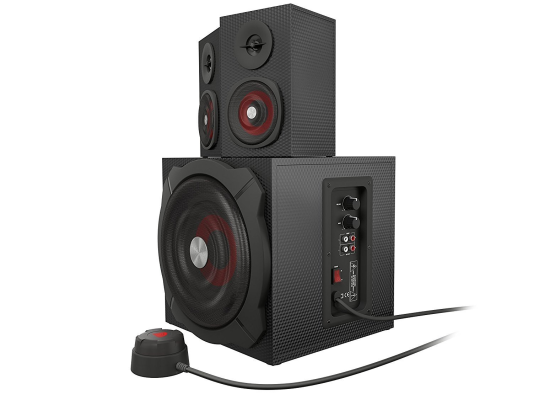 GENESIS Helium 610BT Computer Speakers, Wired, Bluetooth, Black | Genesis | Helium 610BT | Bluetooth | Red / Black | Computer Speakers