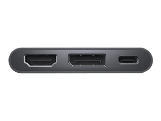 Dell | Adapter | USB-C to HDMI / DP with Power Pass-Through | Black | USB-C Male | HDMI Female; USB Female; USB-C (power only) Female | 0.18 m