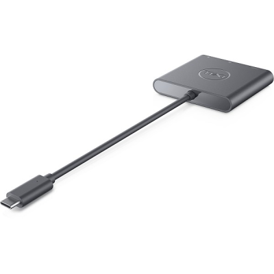 Dell | Adapter | USB-C to HDMI / DP with Power Pass-Through | Black | USB-C Male | HDMI Female; USB Female; USB-C (power only) Female | 0.18 m