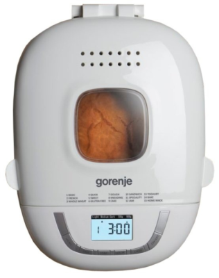 Gorenje | Bread maker | BM910WII | Power 550 W | Number of programs 15 | Display LCD | White