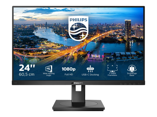 Philips | 243B1 / 00 | 23.8 " | IPS | FHD | 16:9 | 75 Hz | 4 ms | 1920 x 1080 pixels | 250 cd / m² | HDMI ports quantity 1 | Black