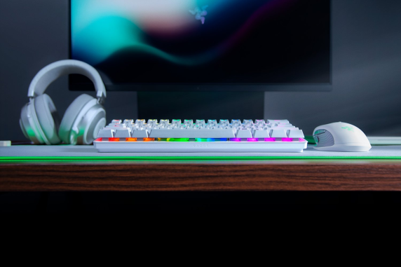 Razer | Huntsman Mini | Mercury White | Gaming keyboard | Wired | RGB LED light | US