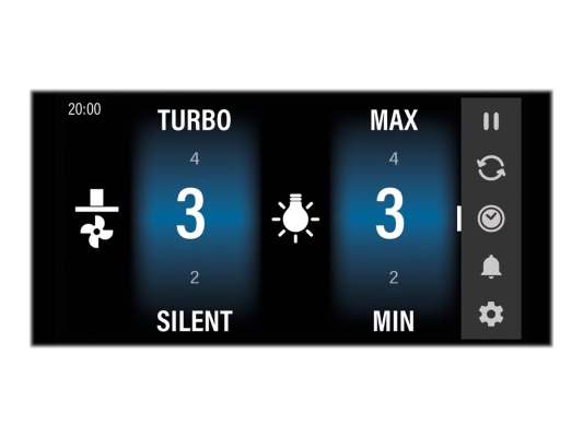 CATA | Hood | Goya PRO 90 BK | Wall mounted | Energy efficiency class A+++ | Width 90 cm | 842 m³ / h | Touch control | LED | Black glass