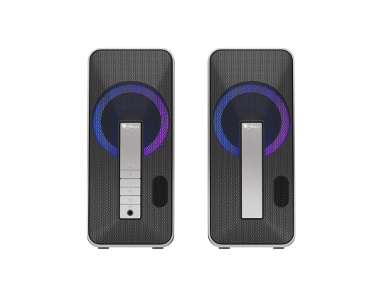 Genesis | Computer Speaker | Helium 100BT RGB | Bluetooth | Silver / Black | Gaming Speakers | Wireless connection