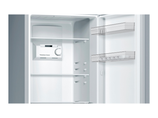 Bosch | Serie 2 Refrigerator | KGN33NLEB | Energy efficiency class E | Free standing | Combi | Height 176 cm | No Frost system | Fridge net capacity 193 L | Freezer net capacity 89 L | 42 dB | Stainless steel