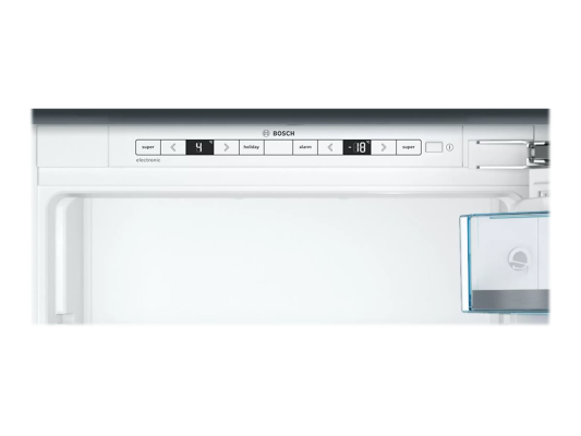 Bosch | Serie 6 Refrigerator | KIS87AFE0 | Energy efficiency class E | Built-in | Combi | Height 177 cm | Fridge net capacity 209 L | Freezer net capacity 63 L | Display | 36 dB | White