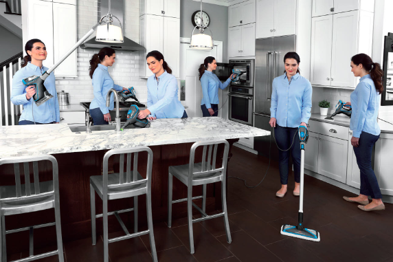 Bissell | Steam Mop | PowerFresh Slim Steam | Power 1500 W | Steam pressure Not Applicable. Works with Flash Heater Technology bar | Water tank capacity 0.3 L | Blue