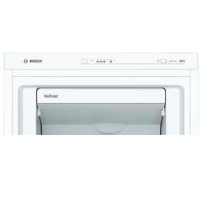 Bosch | Freezer | GSN29VWEP | Energy efficiency class E | Upright | Free standing | Height 161 cm | Total net capacity 200 L | No Frost system | Display | White