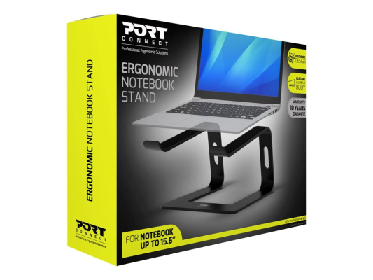 PORT DESIGNS | 901103 | Ergonomic Notebook stand | Notebook Stand | Black | 10-15.6 "