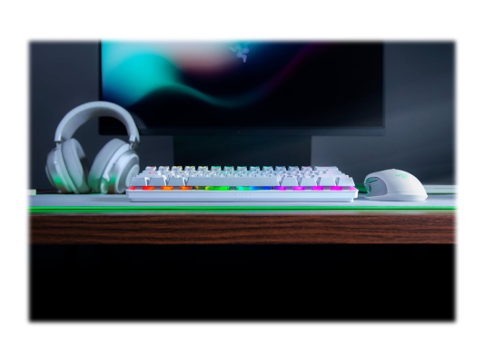 Razer | Huntsman Mini 60% | Mercury White | Gaming keyboard | Wired | Opto-Mechanical | RGB LED light | NORD