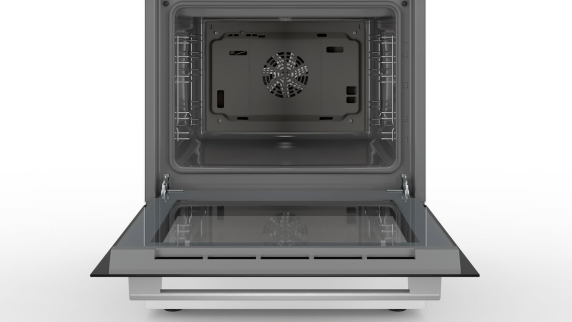 Bosch | Cooker | HLT59E020U | Integrated timer | Hob type Induction | Oven type Electric | White | Width 60 cm | Electronic ignition | Grilling | LCD | Depth 60 cm | 66 L