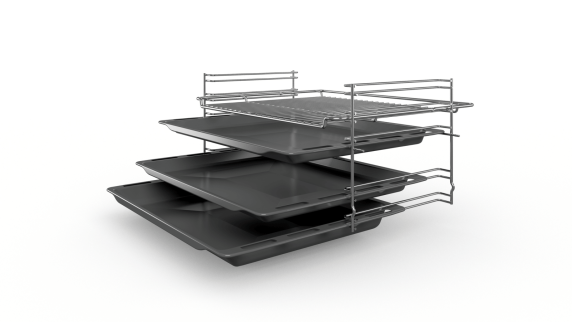 Bosch | Cooker | HKR39A250U | Hob type Vitroceramic | Oven type Electric | Stainless steel | Width 60 cm | Electronic ignition | Grilling | LED | Depth 60 cm | 66 L