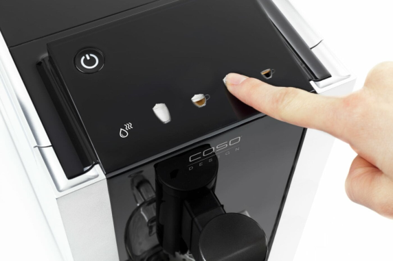 Caso | Coffee Machine | Café Crema Touch | Pump pressure 19 bar | Built-in milk frother | Automatic | 1470 W | Black / Stainless steel