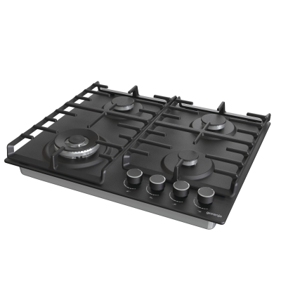 Gorenje | Hob | GW642AB | Gas | Number of burners / cooking zones 4 | Rotary knobs | Black