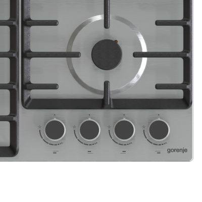 Gorenje | Hob | GW642ABX | Gas | Number of burners / cooking zones 4 | Rotary knobs | Stainless steel