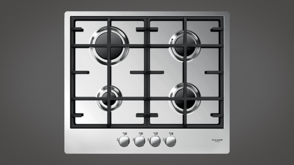 Fulgor | Hob | CPH 604 G X | Gas | Number of burners / cooking zones 4 | Rotary knobs | Stainless steel