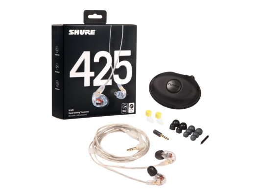 Shure SE425 Earphone, Clear | Shure