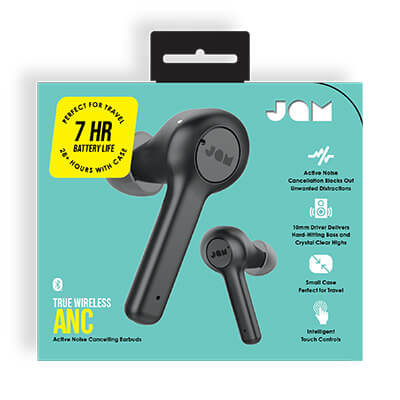 Jam | Earbuds | TWS ANC | Bluetooth | ANC | Black