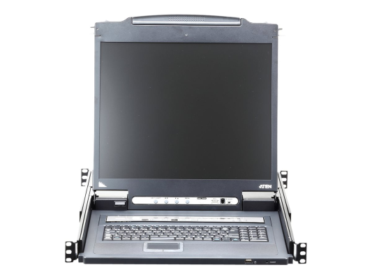 Aten | KVM over IP Switch with Daisy-Chain Port and USB Peripheral Support | 8-Port PS / 2-USB VGA 19" LCD KVM