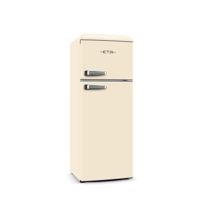ETA | Refrigerator | ETA253390040E Storio retro | Energy efficiency class E | Free standing | Double Door | Height 148.2 cm | Fridge net capacity 170 L | Freezer net capacity 45 L | 44 dB | Beige
