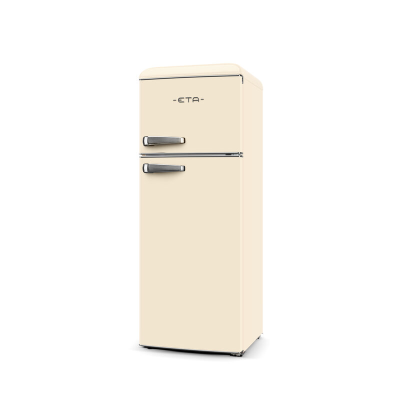 ETA | Refrigerator | ETA253390040E Storio retro | Energy efficiency class E | Free standing | Double Door | Height 148.2 cm | Fridge net capacity 170 L | Freezer net capacity 45 L | 44 dB | Beige