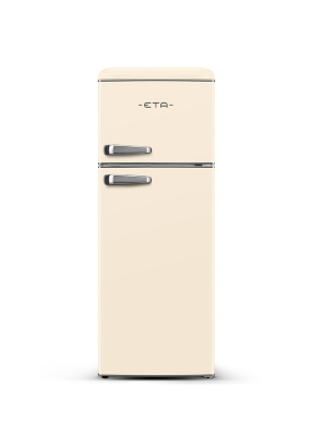 ETA | Refrigerator | ETA253390040E Storio retro | Energy efficiency class E | Free standing | Double Door | Height 148.2 cm | Fridge net capacity 170 L | Freezer net capacity 45 L | 44 dB | Beige