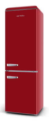 ETA | Refrigerator | ETA253190030E Storio retro | Energy efficiency class E | Free standing | Combi | Height 192 cm | Fridge net capacity 216 L | Freezer net capacity 84 L | 41 dB | Red