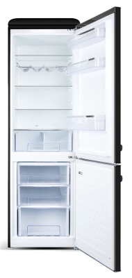 ETA | Refrigerator | ETA253290020E Storio retro | Energy efficiency class E | Free standing | Combi | Height 192 cm | Fridge net capacity 216 L | Freezer net capacity 84 L | 41 dB | Black
