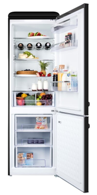 ETA | Refrigerator | ETA253290020E Storio retro | Energy efficiency class E | Free standing | Combi | Height 192 cm | Fridge net capacity 216 L | Freezer net capacity 84 L | 41 dB | Black