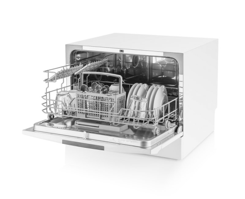 Dishwasher | ETA138490000F | Table | Width 55 cm | Number of place settings 6 | Number of programs 8 | Energy efficiency class F | Display | White