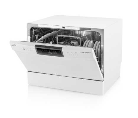 Dishwasher | ETA138490000F | Table | Width 55 cm | Number of place settings 6 | Number of programs 8 | Energy efficiency class F | Display | White