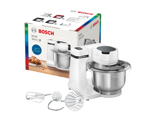Bosch | MUM Serie Kitchen Machine | MUMS2EW00 | 700 W | Number of speeds 4 | Bowl capacity 3.8 L | White