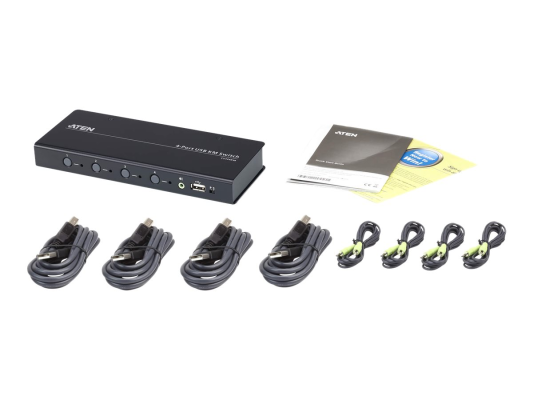 ATEN CS724KM-AT ATEN CS724K 4-port USB Boundless KM Switch (Cables included) | Aten