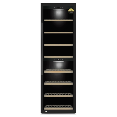 Caso | Smart Wine Cooler | WineExclusive 180 | Energy efficiency class G | Showcase | Free standing | Bottles capacity 180 bottles | Cooling type Compressor technology | Black