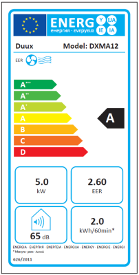 Duux | Smart Mobile Air Conditioner | North | Number of speeds 3 | Grey