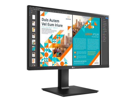 LG | Monitor with AMD FreeSync | 24QP550-B | 23.8 " | IPS | QHD | 16:9 | 75 Hz | 5 ms | 2560 x 1440 pixels | 300 cd / m² | HDMI ports quantity 2 | Black