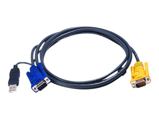 Aten | 1.8M USB KVM Cable with 3 in 1 SPHD and built-in PS / 2 to USB converter | 2L-5202UP