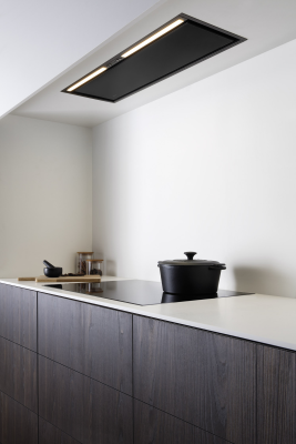 Novy | Hood | Crystal 26052 | Canopy | Energy efficiency class B | Width 60 cm | 600 m³ / h | Push buttons | LED | Black