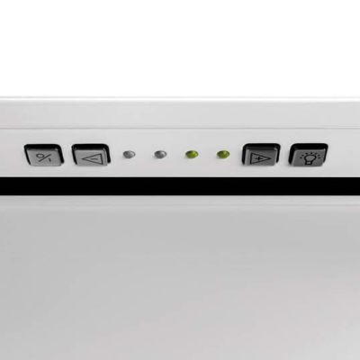 Novy | Hood | Crystal 26080 | Canopy | Energy efficiency class B | Width 90 cm | 526 m³ / h | Push buttons | LED | White
