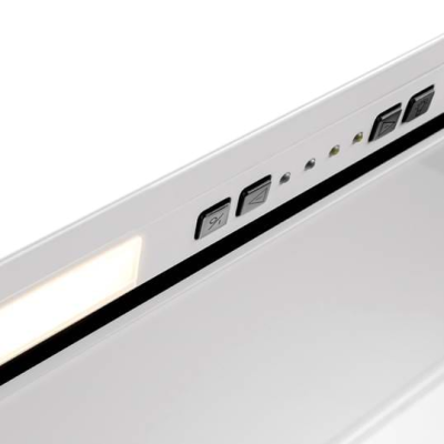 Novy | Hood | Crystal 26080 | Canopy | Energy efficiency class B | Width 90 cm | 526 m³ / h | Push buttons | LED | White