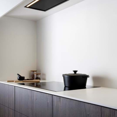 Novy | Hood | Crystal 26082 | Canopy | Energy efficiency class B | Width 90 cm | 526 m³ / h | Push buttons | LED | Black