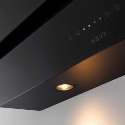 Novy | Hood | Vision 7856 | Wall mounted | Energy efficiency class A | Width 75 cm | 478 m³ / h | Touch control | LED | Black