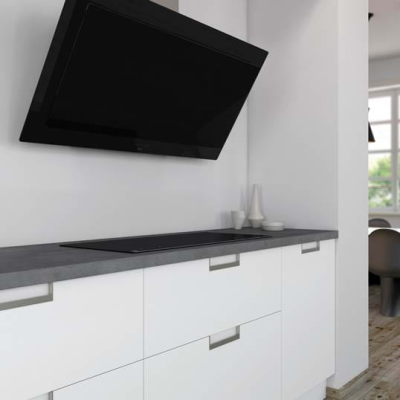 Novy | Hood | Vision 7833 | Wall mounted | Energy efficiency class A+ | Width 90 cm | 808 m³ / h | Touch control | LED | Black
