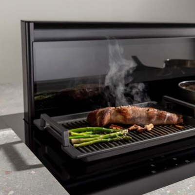 Novy | Hob + Hood | Panorama 120 Pro 42120 | Induction hob with built-in hood | Number of burners / cooking zones 5 | Black | Slider