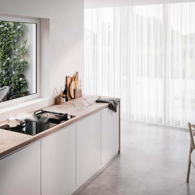 Novy | Hob + Hood | Easy Pro 1851 | Induction hob with built-in hood | Number of burners / cooking zones 4 | Black | Slider