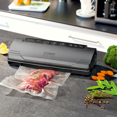 Caso | Vacuum sealer | VC 10 PlusEdition | Power 110 W | Temperature control | Black / Silver