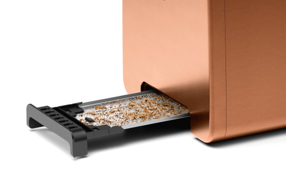 Bosch | DesignLine Toaster | TAT4P429 | Power 970 W | Number of slots 2 | Housing material Stainless Steel | Copper / Black