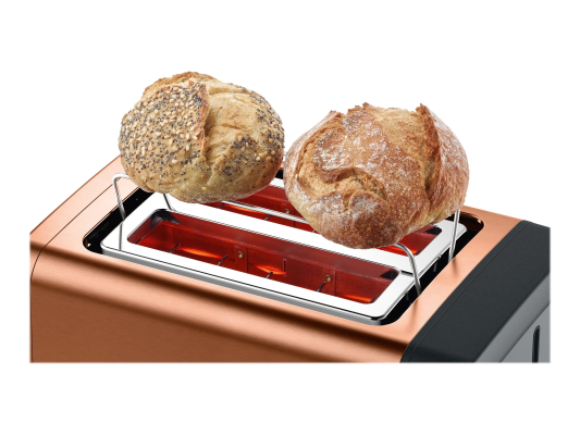 Bosch | DesignLine Toaster | TAT4P429 | Power 970 W | Number of slots 2 | Housing material Stainless Steel | Copper / Black